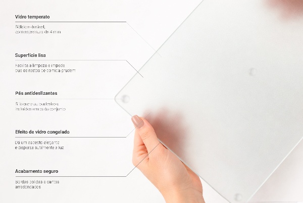 Glazen snijplank hoogte 40 cm