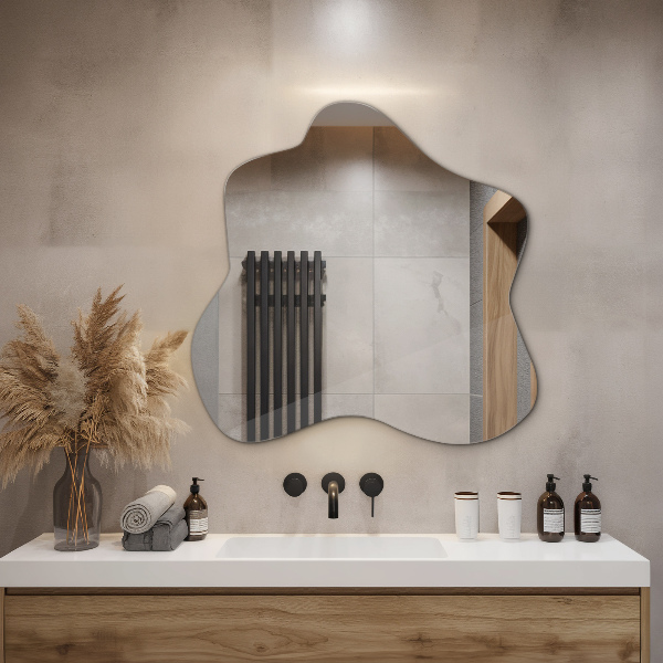 Asymmetrische spiegel vlek 58x58 cm