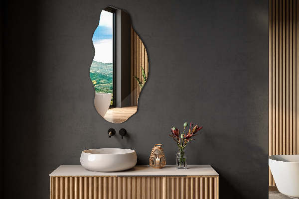 Spiegel organische vorm vlek 50x100