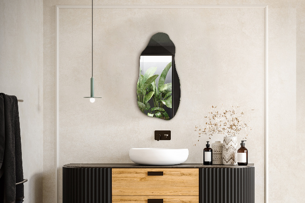 Spiegel organische vorm originele ophanging 50x100