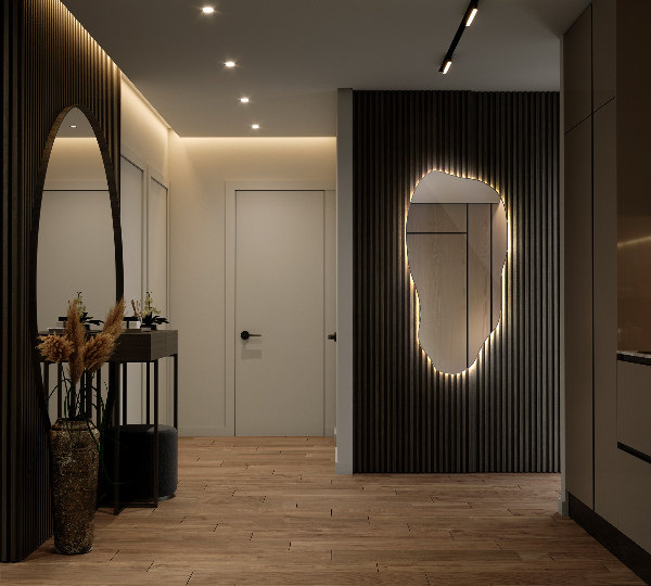 Asymmetrische spiegel led 45x90 cm