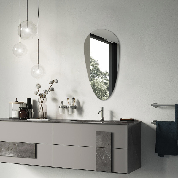 Druppelvormige spiegel 45x90 cm