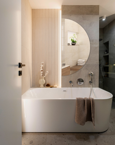 Spiegel halfrond 45x90 cm