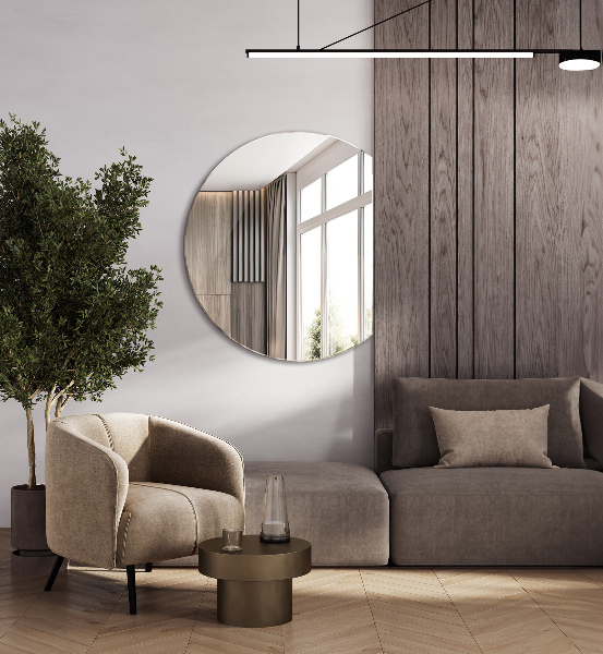 Spiegel rond afgesneden 70x80 cm