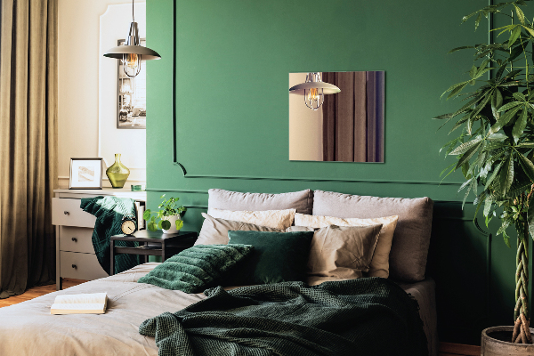 Decoratieve rechthoekige spiegel zonder lijst 50x50 cm