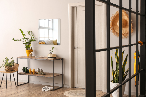 Decoratieve rechthoekige spiegel zonder lijst 50x50 cm