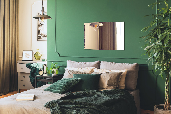 Rechthoekige decoratieve spiegel zonder lijst 70x50 cm