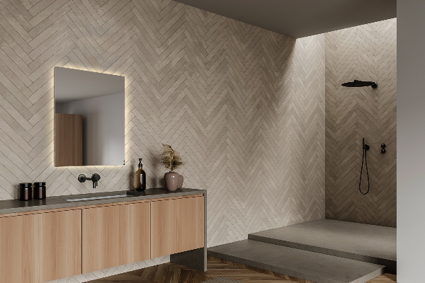 Decoratieve rechthoekige spiegel met LED-achtergrondverlichting 50x50 cm