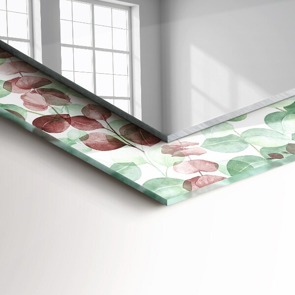 Spiegel met print Aquarel bladeren