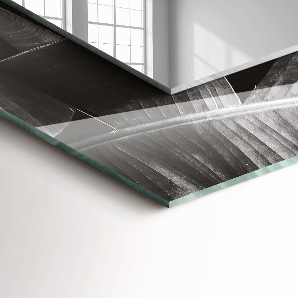 Bedrukte spiegel Bananenbladeren