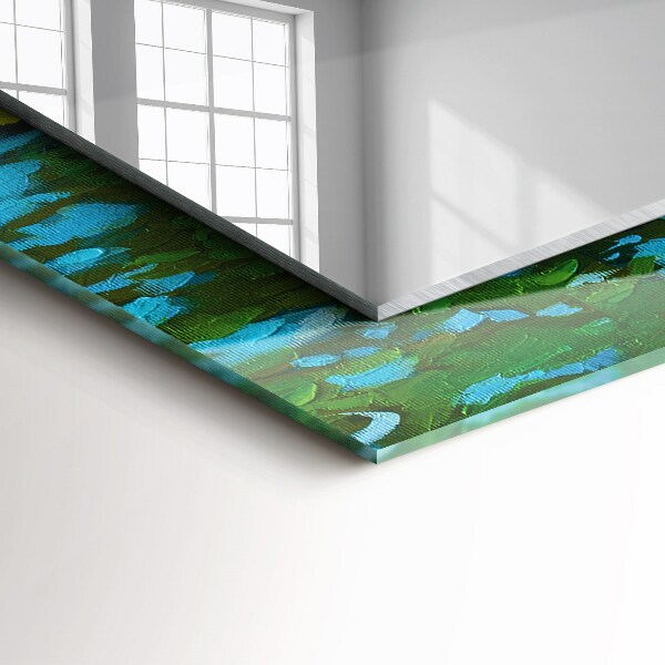 Bedrukte spiegel Waterlelie poeder