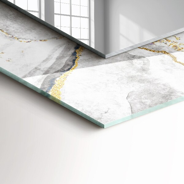 Wandspiegel met print Geaderd marmer