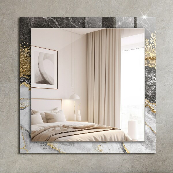Wandspiegel decoratieve print Abstract marmer met aderen