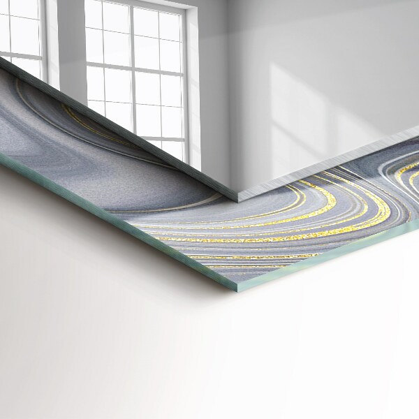 Spiegel met decoratie Abstracte marmer motieven
