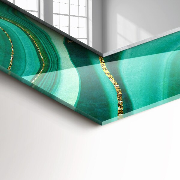 Bedrukte spiegel Groene abstracte textuur