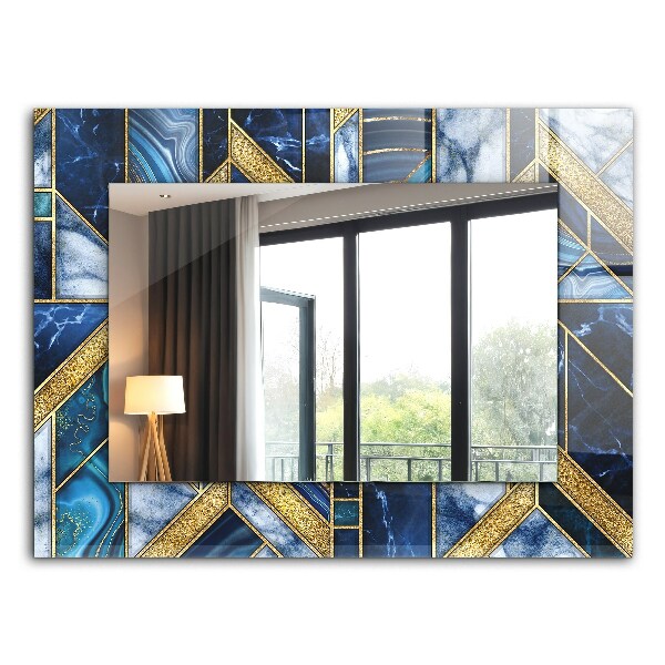 Spiegel met decoratie Abstract geometrisch mozaïek