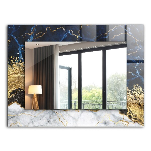Wandspiegel met print Abstract marmer