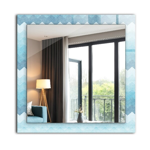 Wandspiegel decoratieve print Gradiënt zigzagpatroon