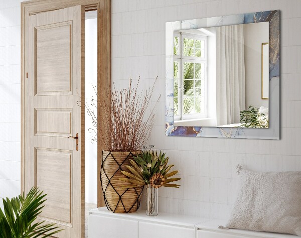 Spiegel met print Abstracte marmer kunst