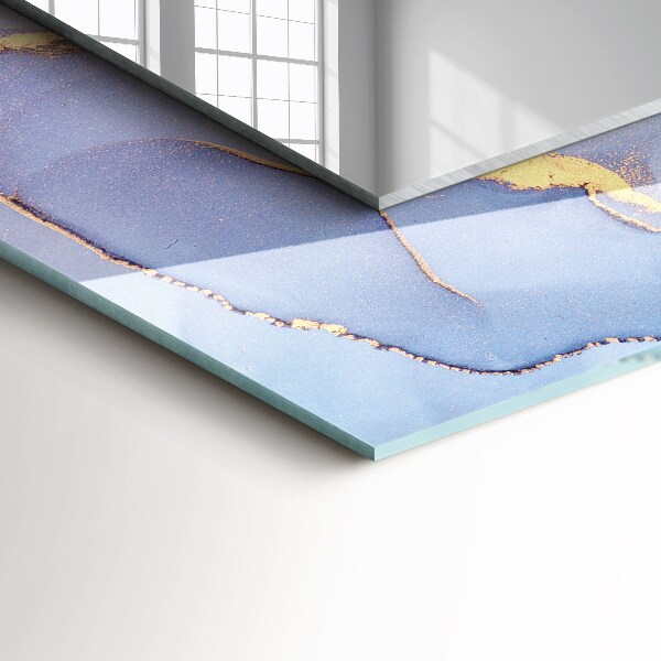 Bedrukte spiegel aquarel abstracte kunst