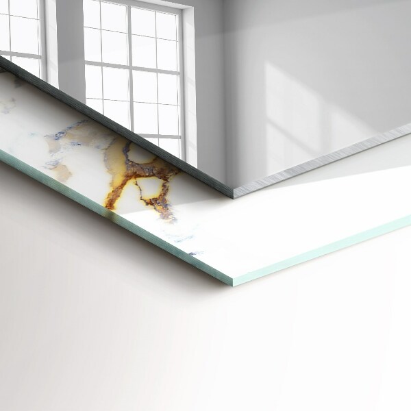 Spiegel met decoratie Marmer met aderen