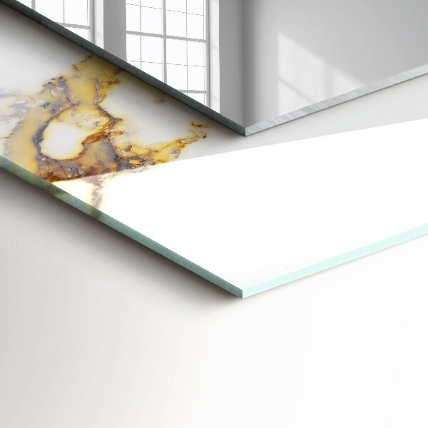 Spiegel met decoratie Marmer met aderen