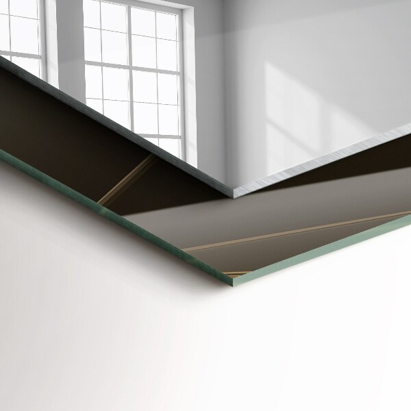 Spiegel met print Geometrische vormen