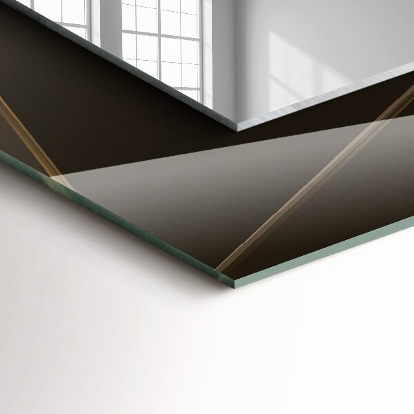 Spiegel met print Geometrische vormen