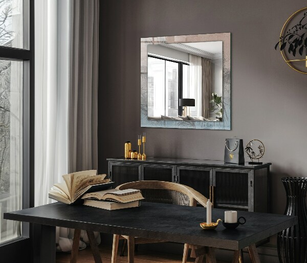 Wandspiegel decoratieve print Pastelkleurige planten