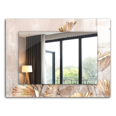 Spiegel met bedrukte lijst Vintage bloemen