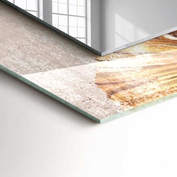 Spiegel met bedrukte lijst Vintage bloemen