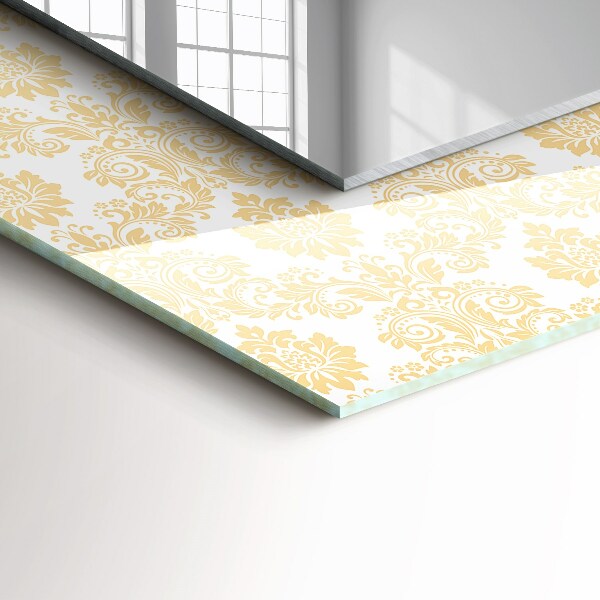 Spiegel met print Gele decoraties