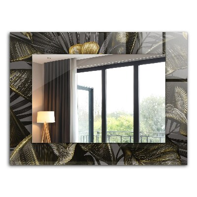 Wandspiegel decoratieve print Bloemen en kolibries