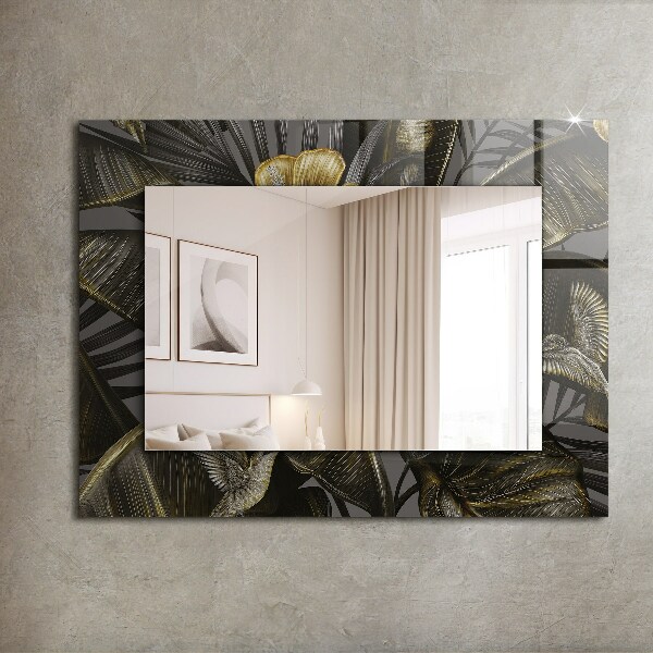 Wandspiegel decoratieve print Bloemen en kolibries