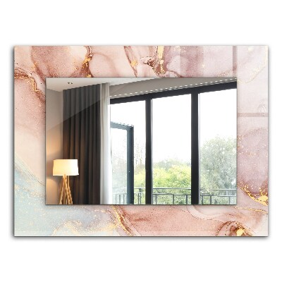 Spiegel met decoratie Abstracte aquarel