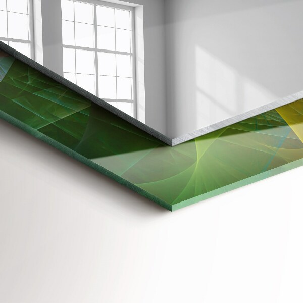 Spiegel met decoratie Gekleurde abstracte spiraal