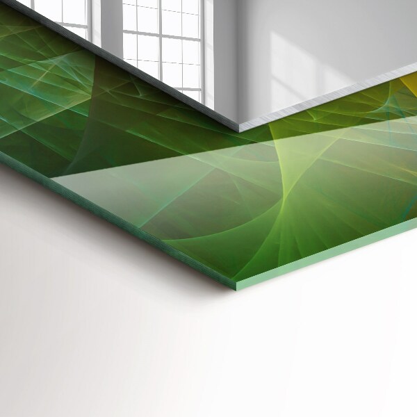 Spiegel met decoratie Gekleurde abstracte spiraal