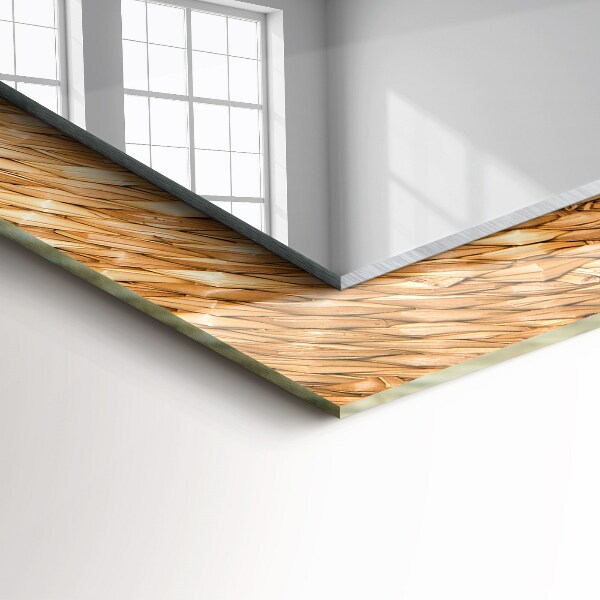 Wandspiegel decoratieve print Vlecht