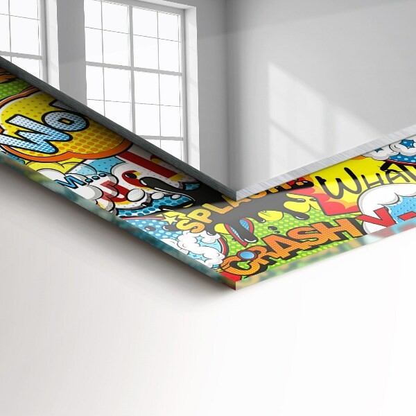 Bedrukte spiegel Gekleurde ballonnen