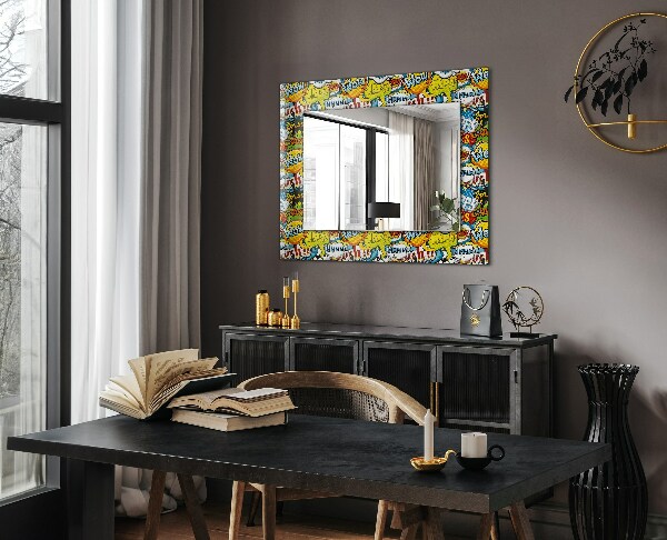 Bedrukte spiegel Gekleurde ballonnen