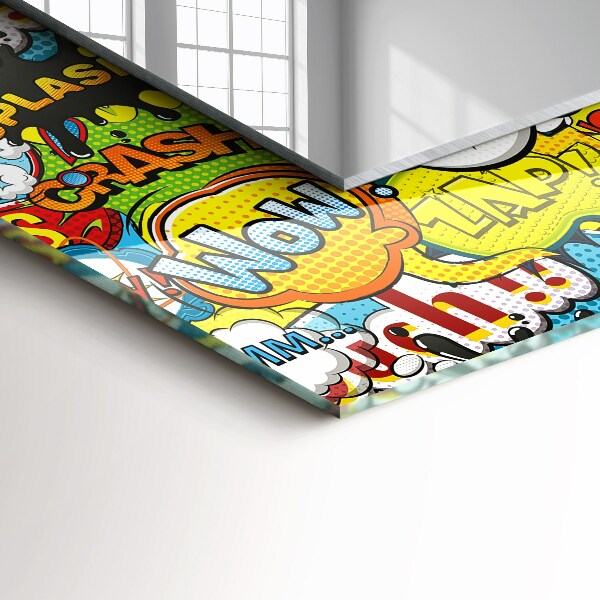 Bedrukte spiegel Gekleurde ballonnen