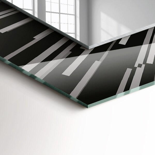 Spiegel met bedrukte lijst Lichtsnelheidseffect