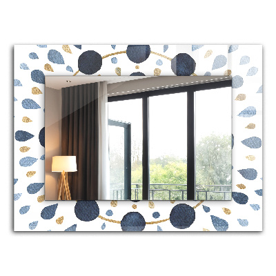 Wandspiegel met print Abstract mandala patroon