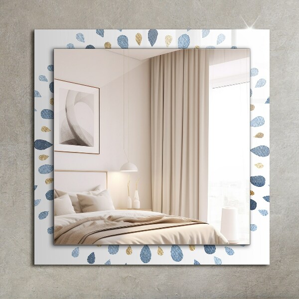 Wandspiegel met print Abstract mandala patroon