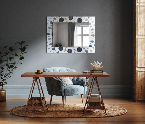 Wandspiegel met print Abstract mandala patroon