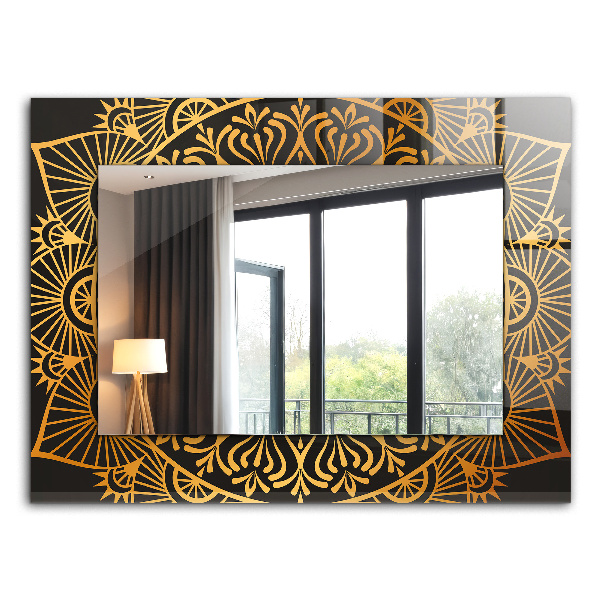 Spiegel met decoratie Mandala patroon