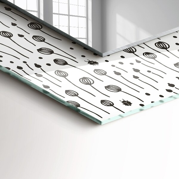 Wandspiegel met print Minimalistische natuur