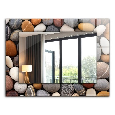 Bedrukte spiegel Deel van een boomstam