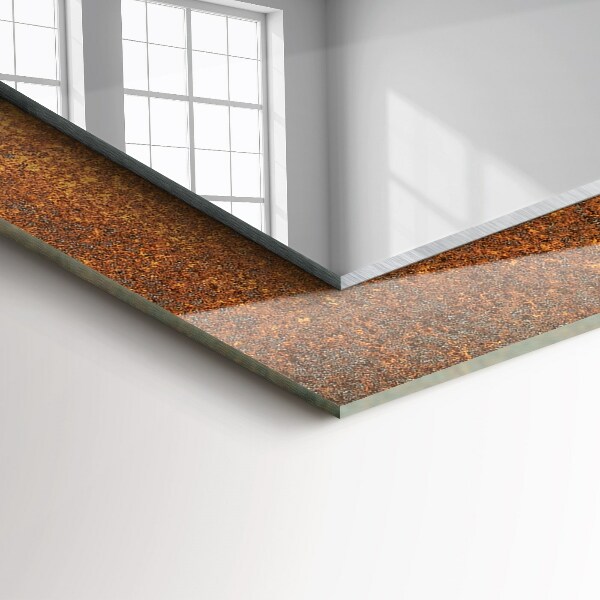 Spiegel met print Abstract blauwe strepen