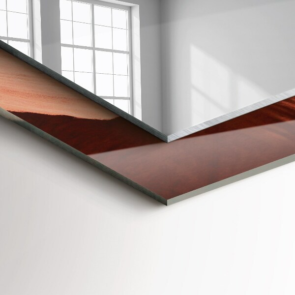 Spiegel met bedrukte lijst Motiverende fontein